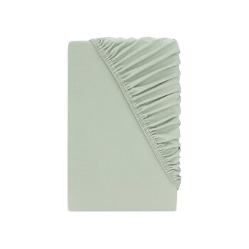 LIVARNO® Jersey-Spannbettlaken, 90-100 x 200 cm, grün - B-Ware neuwertig
