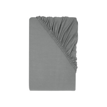 LIVARNO® Jersey-Spannbettlaken, 90-100 x 200 cm, grau - B-Ware neuwertig