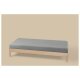 LIVARNO® Jersey-Spannbettlaken, 90-100 x 200 cm, grau - B-Ware neuwertig