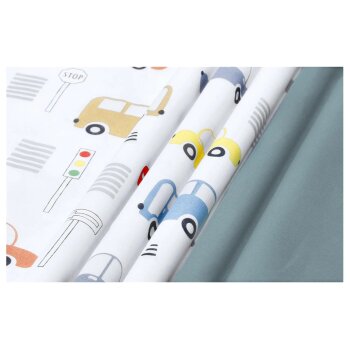 LIVARNO® Baby-Wendebettwäsche-Set, 3-teilig, Autos - B-Ware neuwertig