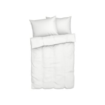 LIVARNO HOME Musselin-Bettwäsche, 200 x 220 cm (Weiß) - B-Ware neuwertig