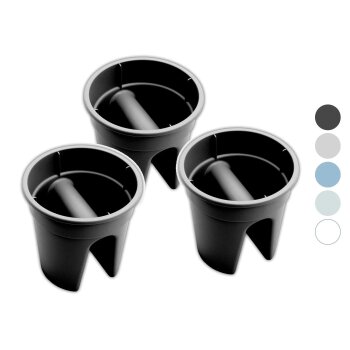 KHW Balkonkasten »Flowerclip«, 3er Set - B-Ware