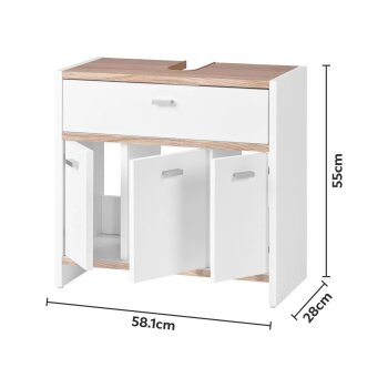 LIVARNO® Waschbeckenunterschrank »Boston« - B-Ware Transportschaden M