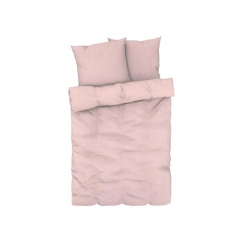 LIVARNO home Edel-Renforcé-Bettwäsche, 155 x 220 cm, rosa - B-Ware sehr gut
