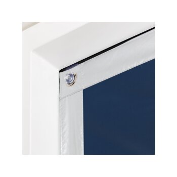 Lichtblick Sonnenschutz-Dachfenster Haftfix, ohne Bohren, Verdunkelungsfunktion,  47 x 91,5 cm, blau - B-Ware neuwertig