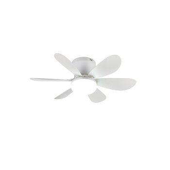 REALITY LEUCHTEN LED Deckenventilator Lund (Weiß...