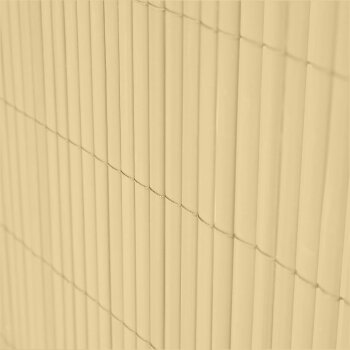 Ribelli® PVC Sichtschutzmatte, Sichtschutz Zaun Balkon Windschutz, 120 x 500 cm, Bambus - B-Ware gut