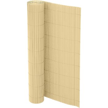 Ribelli® PVC Sichtschutzmatte, Sichtschutz Zaun Balkon Windschutz, 120 x 500 cm, Bambus - B-Ware gut