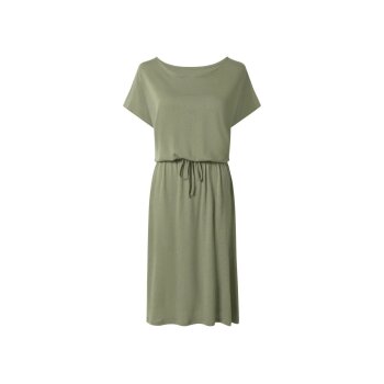 esmara® Damen-Kleid, mit Leinen, L, grün - B-Ware neuwertig