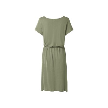 esmara® Damen-Kleid, mit Leinen, L, grün - B-Ware neuwertig