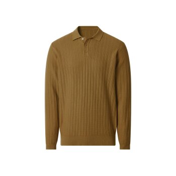 ESMARA MEN Herren Polo-Strickpullover (Braun, XL(56/58))...