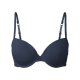 esmara® Damen Bügel-BHs, 2 Stück, mit gepaddeten Cups (navy/beige, 85b) - B-Ware neuwertig