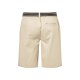 LIVERGY® Herren Shorts, mit abnehmbarem Gürtel (Beige, L (52/54)) - B-Ware Beschädigt