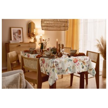 LIVARNO HOME Tischdecke / Tischläufer-Set, aus recyceltem Material (Tischdecke, Kürbis) - B-Ware neuwertig