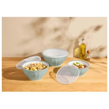 SILVERCREST® Schüsselset, 3 Stück (Mint) - B-Ware Transportschaden Kosmetisch
