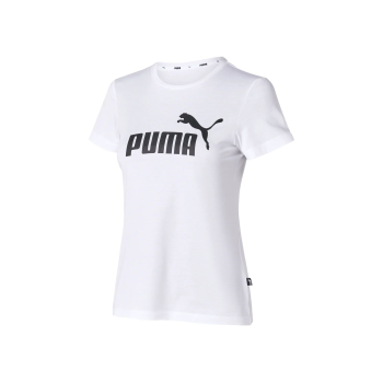 PUMA Damen T-Shirt ESS Logo Tee, aus reiner Baumwolle...
