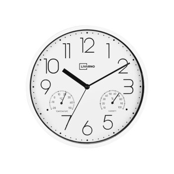 LIVARNO® Wanduhr mit Thermo- und Hygrometer - B-Ware
