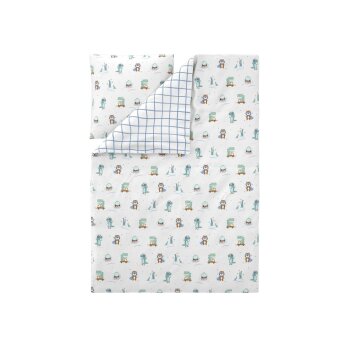 LIVARNO® Kinder-Wendebettwäsche, 135 x 200 cm (Tiere) - B-Ware neuwertig