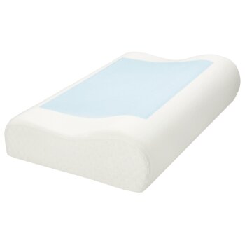 LIVARNO® Nackenstützkissen mit Geleinlage, 48 x 30 x 11 cm - B-Ware Transportschaden Kosmetisch