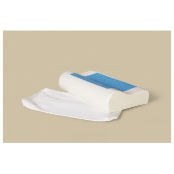 LIVARNO® Nackenstützkissen mit Geleinlage, 48 x 30 x 11 cm - B-Ware Transportschaden Kosmetisch