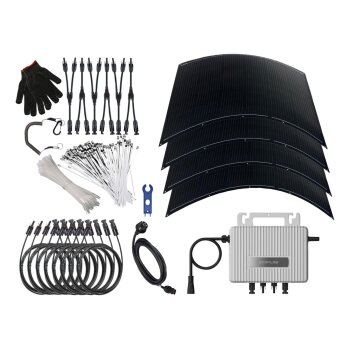 Vale GMBH Balkonkraftwerk 900Wp/800W, flexible...
