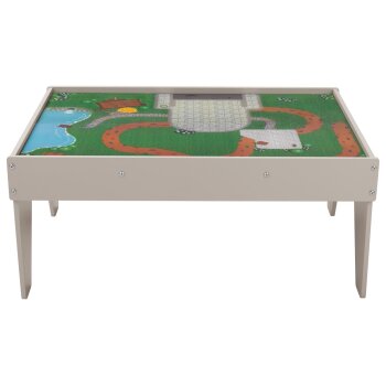 LUPILU® Holzeisenbahn Spieltisch, 100-teilig - B-Ware gut