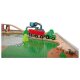 LUPILU® Holzeisenbahn Spieltisch, 100-teilig - B-Ware gut