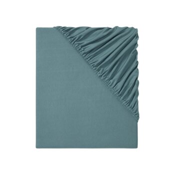 LIVARNO home Spannbettlaken Jersey 180-200x200x25cm, blau...