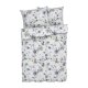 LIVARNO home Edel-Renforcé-Bettwäsche, 200 x 220 cm, 70 x 90 cm, Blumen/weiß/blau - B-Ware sehr gut
