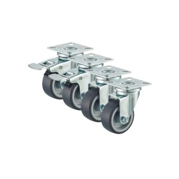 PARKSIDE® Doppelrollen / Lenkrollen / Mini-Lenkrollen (Lenkrollen 4er Set) - B-Ware sehr gut