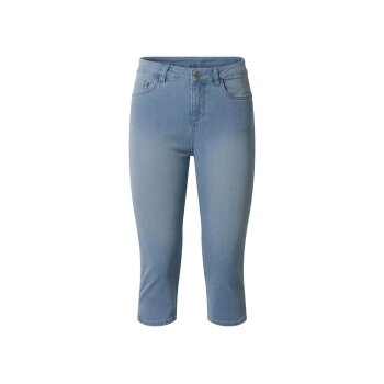esmara® Damen-Capri-Jeans, Slim Fit, 40, hellblau - B-Ware neuwertig