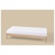 LIVARNO® Jersey-Spannbettlaken mit Leinen, 90-100 x 200 cm (weiß) - B-Ware sehr gut