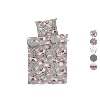 LIVARNO home Mikrofaser-Satin-Bettwäsche, 155 x 220...