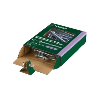PARKSIDE® Spanplattenschraubensortiment, 420-tlg./ Dübelsortiment, 500-tlg. (Schrauben) - B-Ware neuwertig