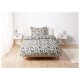 LIVARNO home Mikrofaser-Satin-Bettwäsche, 140 x 200 cm, 70 x 90 cm Blumen/weiß - B-Ware neuwertig