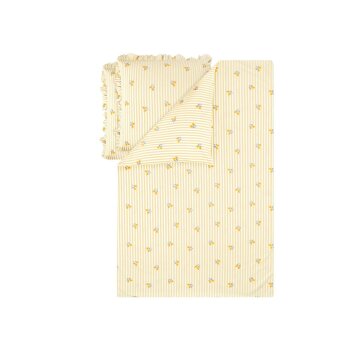 LIVARNO® Bettwäsche Mikrofaser Satin, 200 x 220 cm, gelb - B-Ware neuwertig