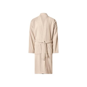 LIVARNO® Damen/Herren Bademantel, XL, beige - B-Ware neuwertig