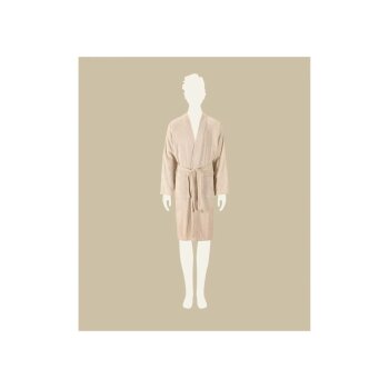 LIVARNO® Damen/Herren Bademantel, XL, beige - B-Ware neuwertig
