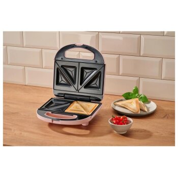 SILVERCREST® Sandwichmaker »SSWM 750 C3« (Rosa) - B-Ware neuwertig