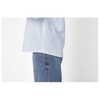 esmara® Damen-Hemd, mit Leinen, S, blau - B-Ware neuwertig