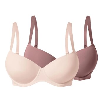 ESMARA® Bügel-BHs, 2 Stück (rosé/rosa, 90C) - B-Ware neuwertig