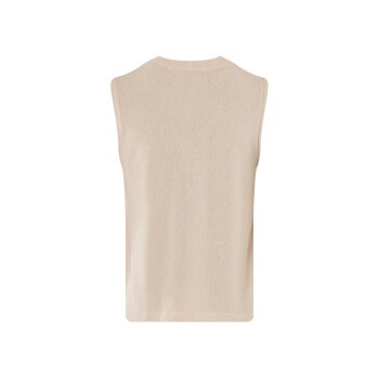ESMARA® Damenweste aus Strukturstoff Grobstrickweste für Damen Strickweste Damen Weste, grob strukturiert (Beige, M(40/42)) - B-Ware neuwertig