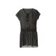ESMARA® Damen Strandtunika mit Seitenschlitzen (schwarz/silber/gold, S(36/38)) - B-Ware neuwertig