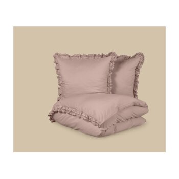 LIVARNO® Mikrofaser-Satin-Bettwäsche, 200 x 220 cm, rosa - B-Ware neuwertig