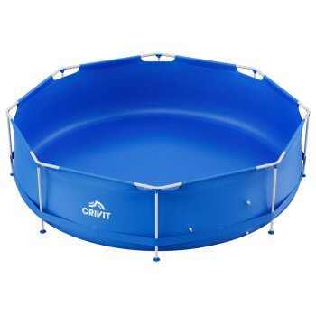 CRIVIT Metalframe Pool, inkl. Filterpumpe, Ø 300 x 76 cm - B-Ware gut