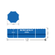 CRIVIT Metalframe Pool, inkl. Filterpumpe, Ø 300 x 76 cm - B-Ware gut