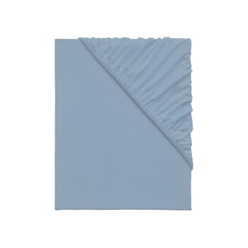 Emma Jersey-Spannbettlaken, 180-200 x 200 cm, blau -...
