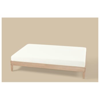 LIVARNO® Jersey-Spannbettlaken, 140-160 x 200 cm, weiß - B-Ware neuwertig