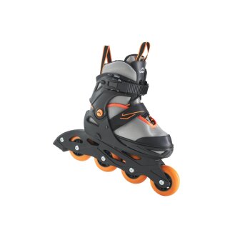 CRIVIT Kinder-Softboot-Inlineskates (dunkelgrau/orange, 29-33) - B-Ware neuwertig