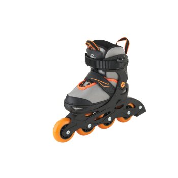 CRIVIT Kinder-Softboot-Inlineskates (dunkelgrau/orange, 29-33) - B-Ware neuwertig